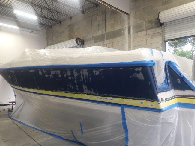 custom marine paint job