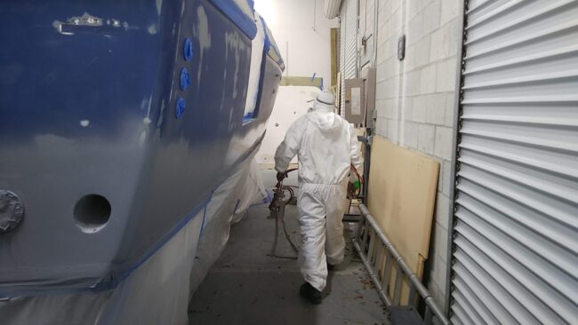 custom marine paint job