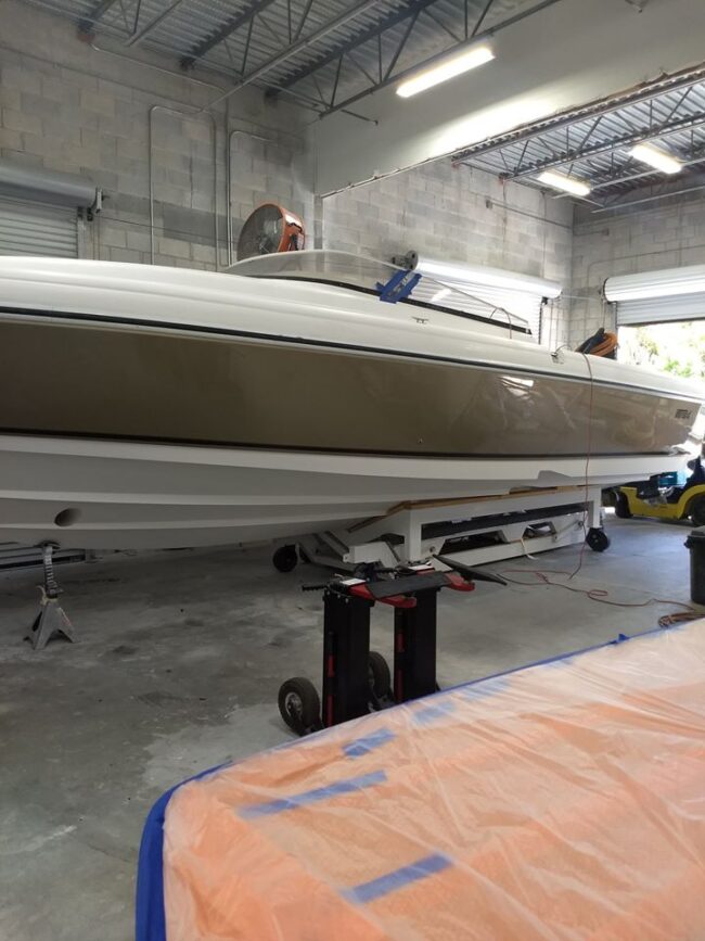 custom marine paint job